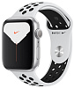 Ремешок Apple Nike Sport (MX8F2) для Apple Watch Series SE/6/2/3/4/5 44 mm (Pure Platinum/Black) купить в интернет-магазине icover