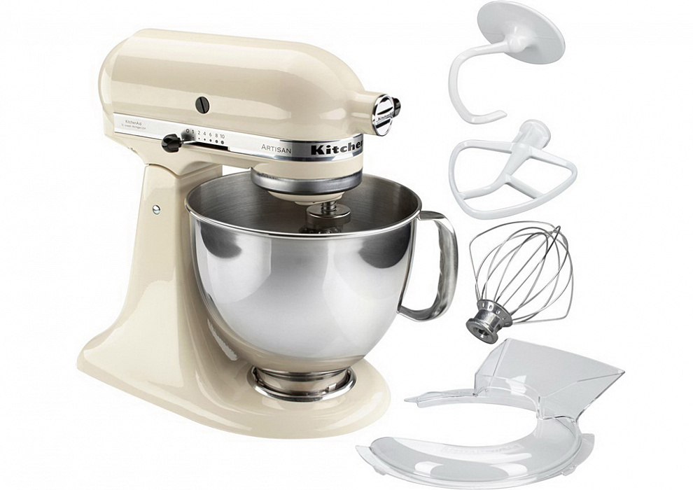 Планетарный миксер KitchenAid Artisan 5KSM150PSEAC (Almond Cream) купить в интернет-магазине icover