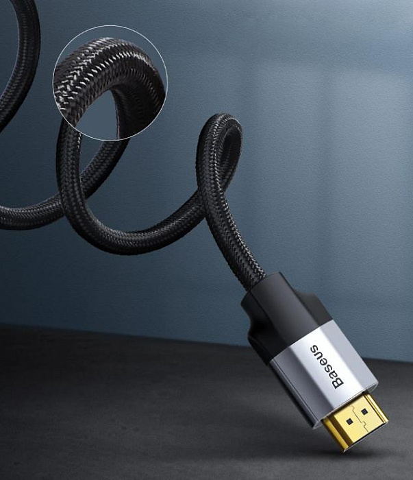 Кабель Baseus Enjoyment Series (CAKSX-F0G) HDMI/DVI 1m (Dark Grey) купить в интернет-магазине icover
