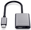 Переходник Satechi (ST-TCACAM) USB-C to USB-C/Mini-Jack (Space Grey) купить в интернет-магазине icover