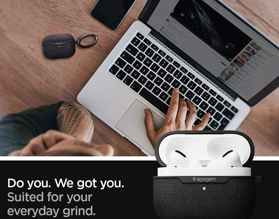 Чехол Spigen Urban Fit (ASD00572) для AirPods Pro (Black) купить в интернет-магазине icover