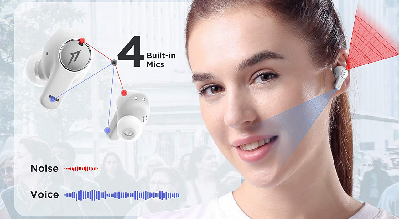 Беспроводные наушники 1MORE Pistonbuds TWS (White) купить в интернет-магазине icover