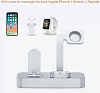 Док-станция COTEetCI Base19 (CS7201-TS) для Apple Watch/iPhone/AirPods (Silver) купить в интернет-магазине icover