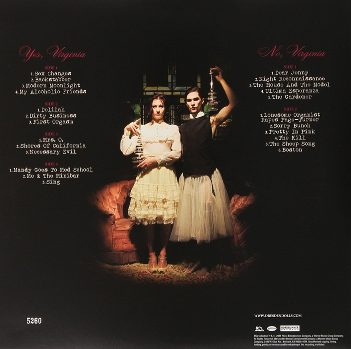 Виниловая пластинка The Dresden Dolls - The Virginia Monologues (2015) купить в интернет-магазине icover