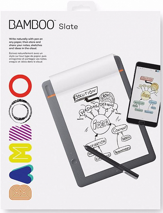 Графический планшет Wacom Bamboo Slate Small CDS-610S (Grey) купить в интернет-магазине icover