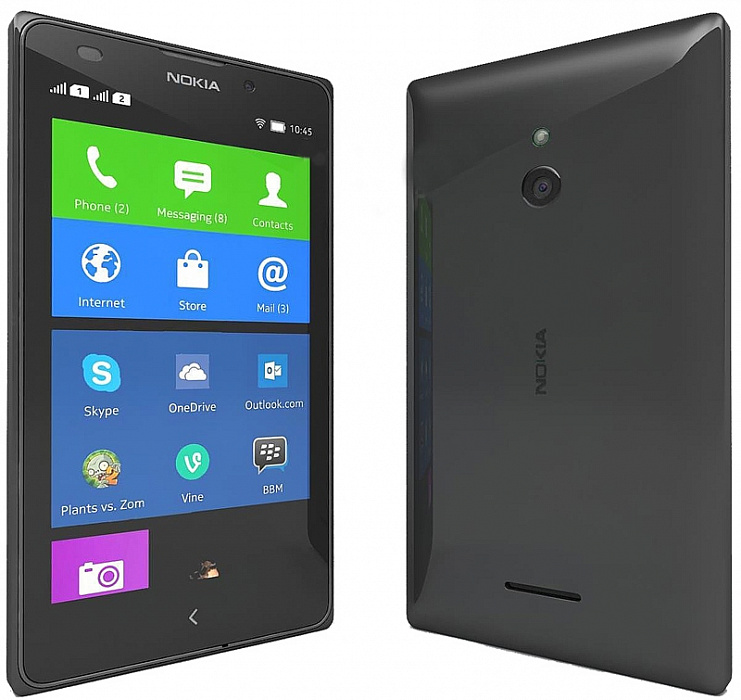 Смартфон Nokia XL Dual Sim (Black) купить в интернет-магазине icover