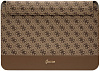Чехол Guess Sleeve 4G Bottom stripe Metal logo для ноутбуков 13-14" (Brown) купить в интернет-магазине icover