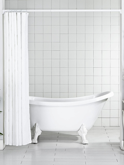 Карниз для ванной телескопический облегченный Ridberg 4.0 110 см (White) купить в интернет-магазине icover