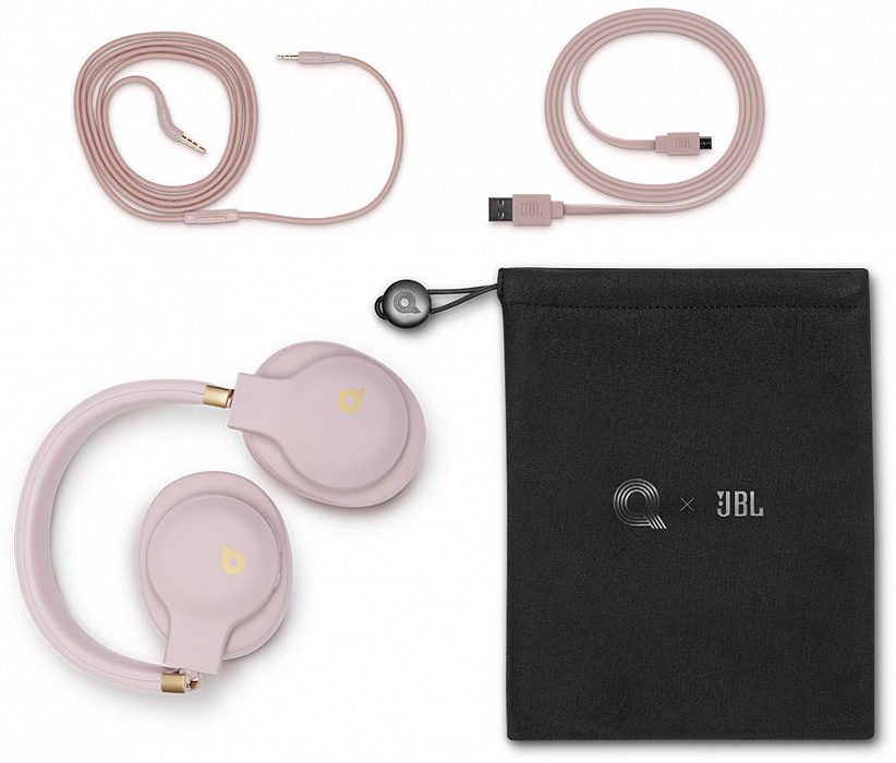 Bluetooth-наушники с микрофоном JBL E55BT Quincy Edition (Pink) купить в интернет-магазине icover