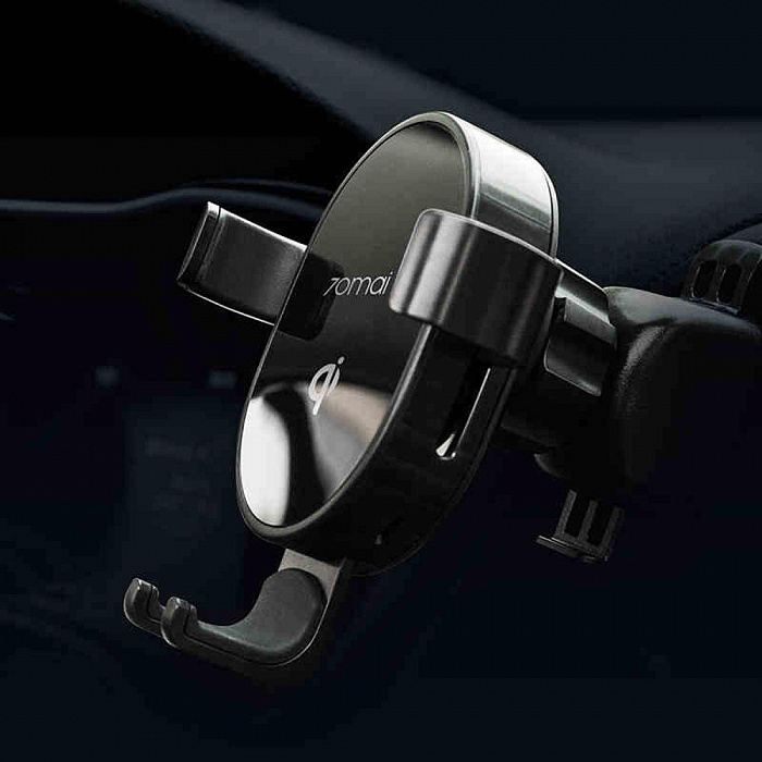 Автомобильный держатель Xiaomi 70Mai Car Wireless Charger для смартфона (Black) купить в интернет-магазине icover