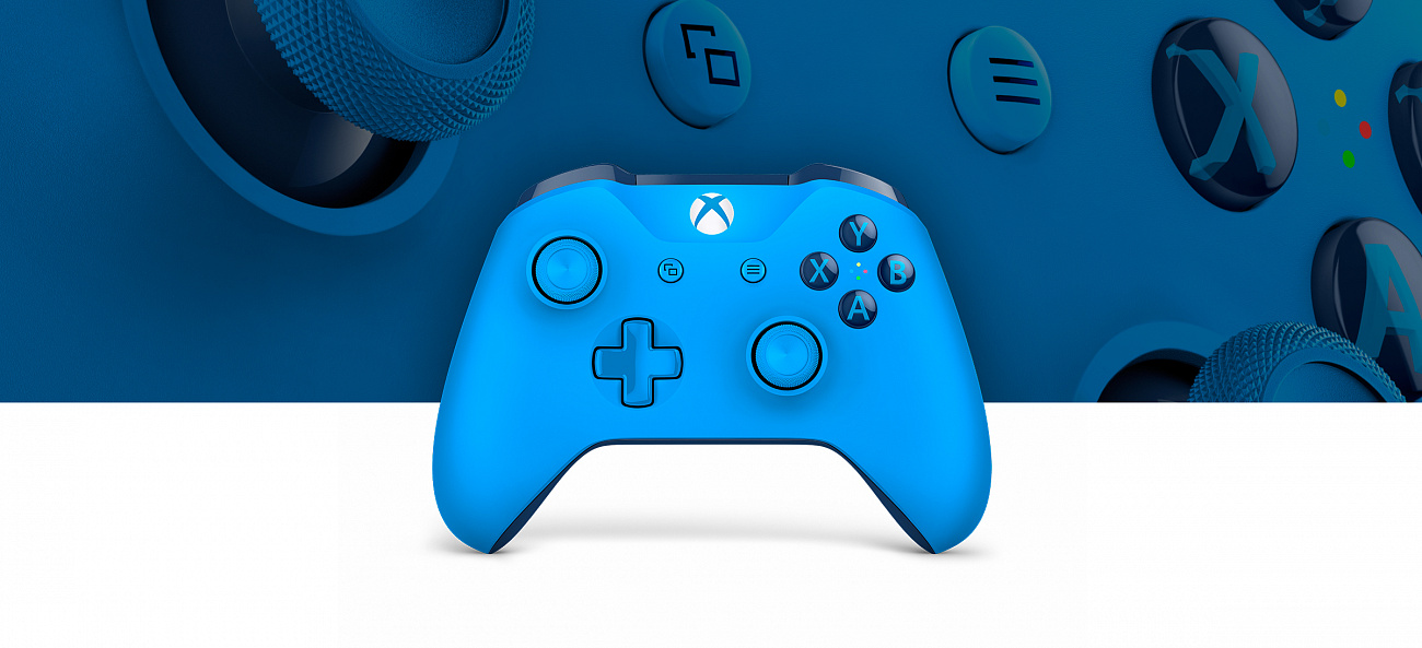 Беспроводной геймпад для Xbox One WL3-00020 (Blue) купить в интернет-магазине icover