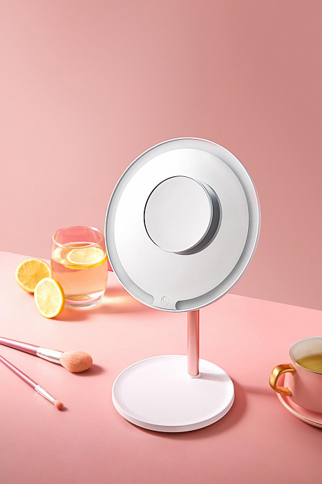 Косметическое зеркало Jordan & Judy Round multi-purpose NV532 (White/Pink) купить в интернет-магазине icover