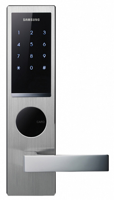 Электронный дверной замок Samsung SHS-H635 FBS/EN 6020 двухригельный (Silver) купить в интернет-магазине icover