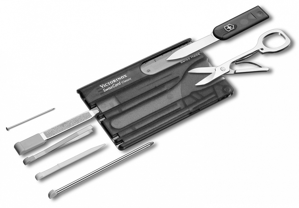 Швейцарская карта Victorinox SwissCard Classic 0.7133.T3 (Black) купить в интернет-магазине icover