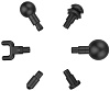 Перкуссионный массажер GESS Revolver (Black) купить в интернет-магазине icover