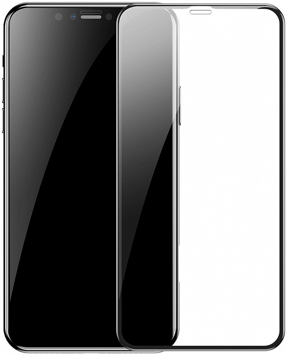 Защитное стекло Baseus Full-glass Tempered 0.3mm (SGAPIPH61S-KC01) для iPhone 11 (Black) купить в интернет-магазине icover