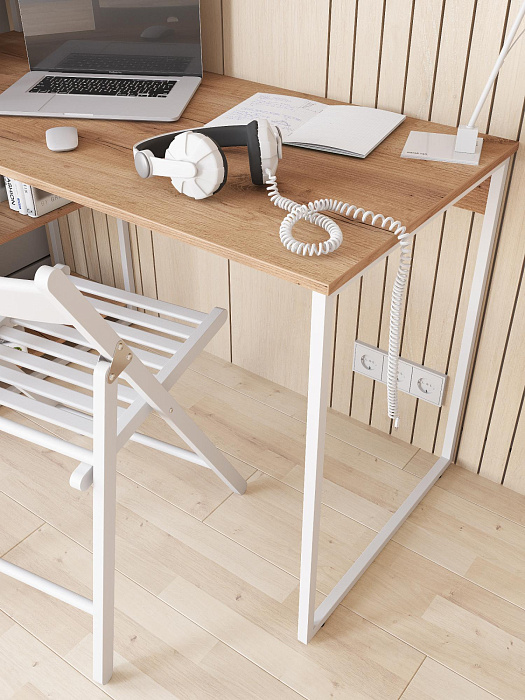 Стол-стеллаж лофт RIDBERG MEMPHIS (Oak/White) купить в интернет-магазине icover