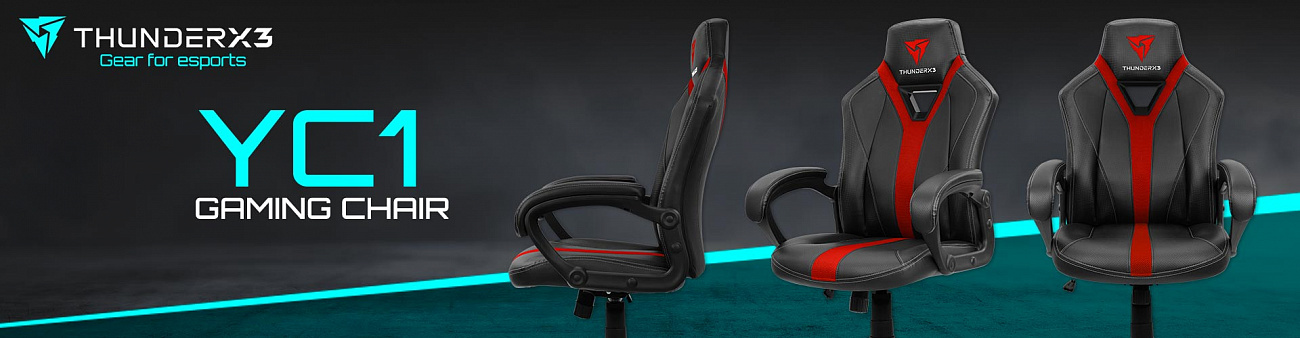 Игровое кресло ThunderX3 YC1 AIR (Black/Red) купить в интернет-магазине icover