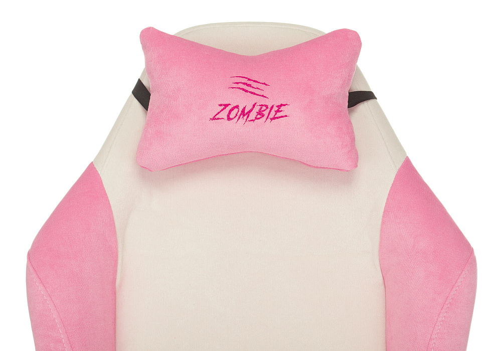 Игровое кресло Бюрократ Zombie EPIC PRO Fabric (White/Pink) купить в интернет-магазине icover