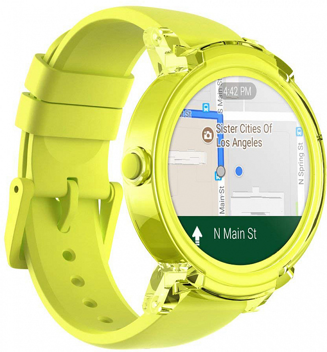 Умные часы Ticwatch Express (Lemon) купить в интернет-магазине icover