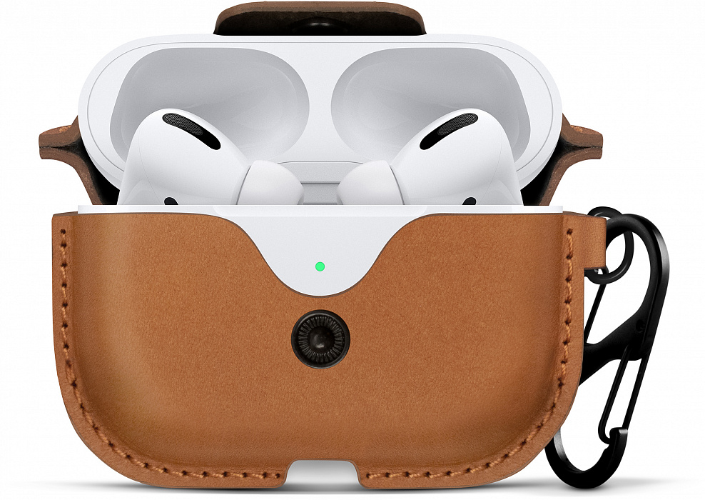 Чехол Twelve South AirSnap (12-1968) для AirPods Pro (Cognac) купить в интернет-магазине icover