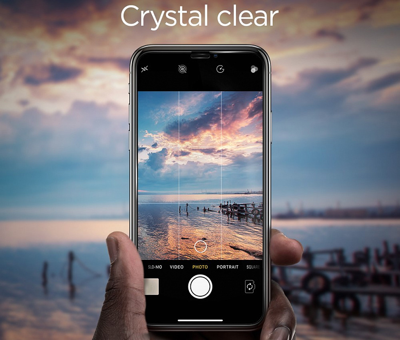 Защитное стекло Spigen Glas.tR SLIM Full Cover (064GL25233) для iPhone 11/XR (Black) купить в интернет-магазине icover