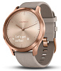 Умные часы Garmin Vivomove HR Premium 127-204 mm 010-01850-09 (Rose Gold/Gray Suede) купить в интернет-магазине icover