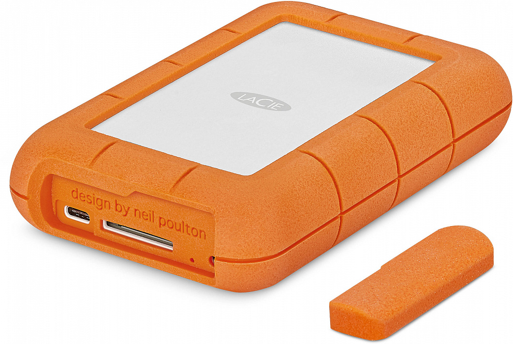 Внешний жесткий диск LaCie Rugged RAID Pro 4Tb USB-C STGW4000800 (Orange) купить в интернет-магазине icover