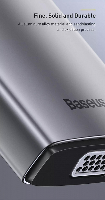 Хаб Baseus Metal Gleam Series 11-in-1 CAHUB-CT0G (Space Grey) купить в интернет-магазине icover