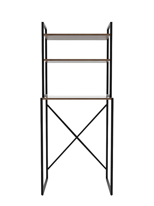 Стеллаж лофт над стиральной машинкой RIDBERG ATLANTA (Dark Oak/Black) купить в интернет-магазине icover