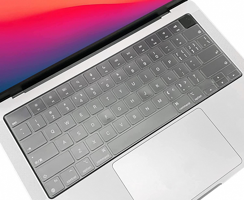 Накладка на клавиатуру iBlas для Apple MacBook Pro 14/16" (A2485/A24) 2021 US (американская раскладка) (Clear) купить в интернет-магазине icover