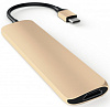 Мультипереходник Satechi Slim Aluminum Type-C Multi-Port Adapter 4K HDMI (Gold) купить в интернет-магазине icover