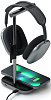 Подставка для наушников Satechi ST-UCHSMCM 2-In-1 Headphone Stand w/ Wireless Charger (Space Grey) купить в интернет-магазине icover