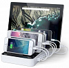 Зарядная станция Satechi 7-Port USB Charging Station Dock (White) купить в интернет-магазине icover