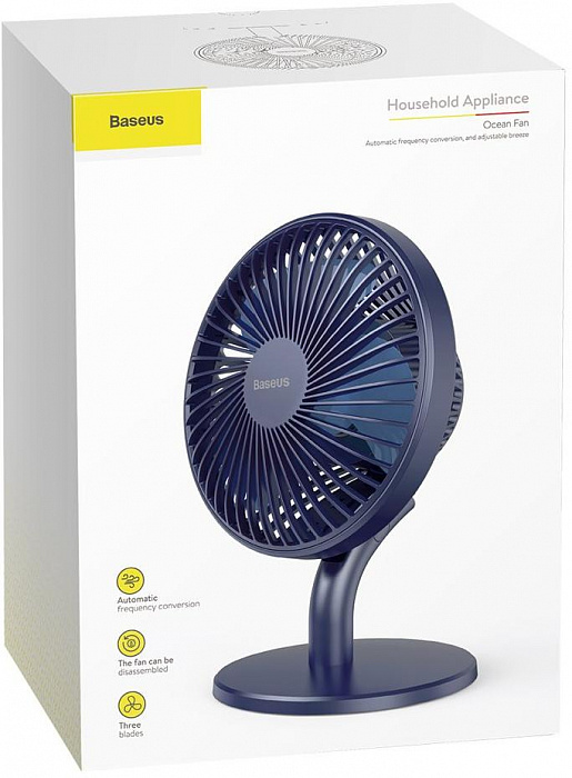 Настольный вентилятор Baseus Ocean Fan CXSEA-02 (Blue) купить в интернет-магазине icover