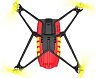 Parrot Minidrone Airborne Night Blaze - квадрокоптер (Red) купить в интернет-магазине icover