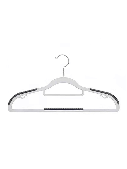 Вешалка-плечики для одежды Ridberg Basic пластиковые со вставками 20 шт (White) купить в интернет-магазине icover