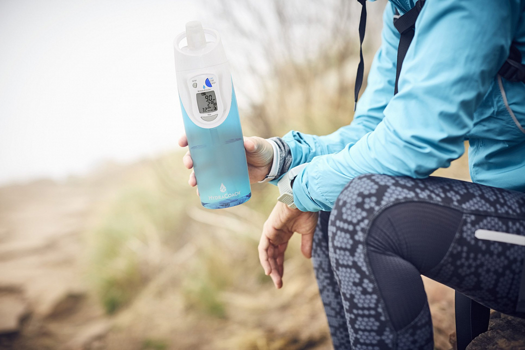 Умная бутылка HydraCoach Intelligent Bottle (Aqua Blue) купить в интернет-магазине icover