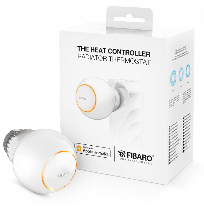 Радиаторный термостат Fibaro Heat Controller для Apple HomeKit (White) купить в интернет-магазине icover