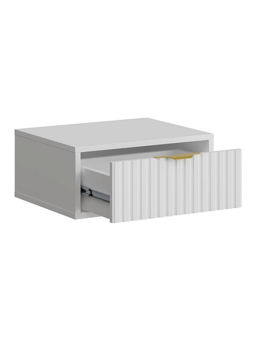 Тумба подвесная RIDBERG LUGANO (460) 1Я (White/Gold) купить в интернет-магазине icover