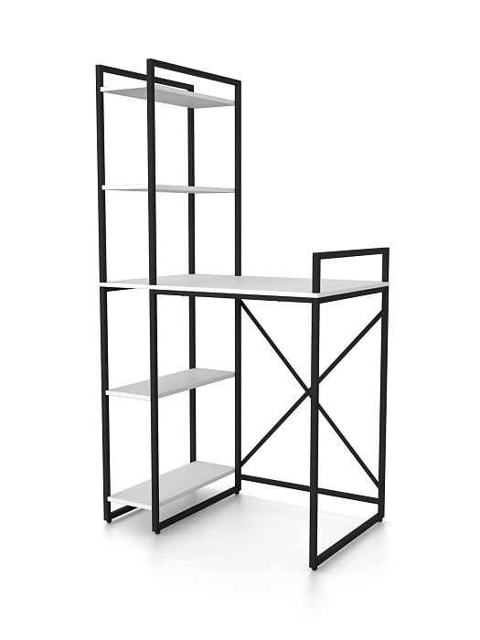 Стол-стеллаж для стиральной и сушильной машины RIDBERG МИЧИГАН (White/Black) купить в интернет-магазине icover