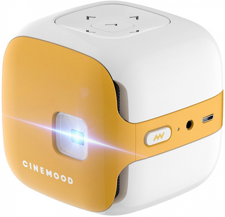 Портативный проектор Cinemood ДиаКубик CNMD0016LE (White/Yellow) купить в интернет-магазине icover