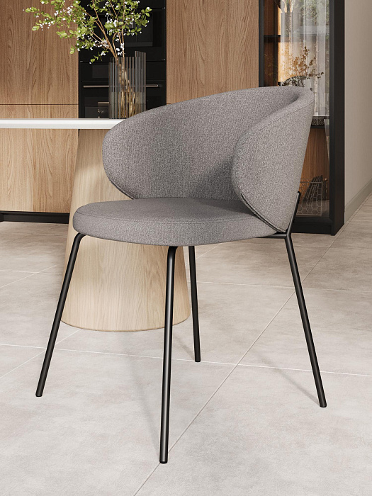 Стулья Ridberg БАЛМАХА велюр 2 шт (Dark Grey) купить в интернет-магазине icover