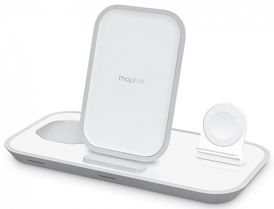 Беспроводное зарядное устройство Mophie 3 in 1 401305748 (White) купить в интернет-магазине icover
