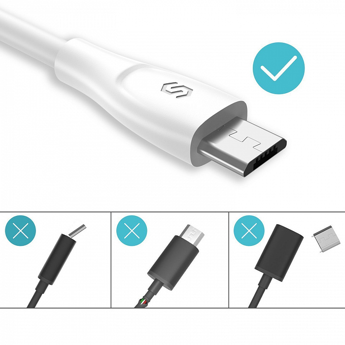 Кабель Syncwire SW-MC036 micro USB 1m (White) купить в интернет-магазине icover