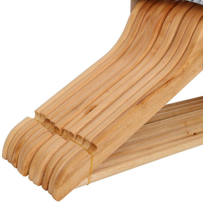 Вешалка-плечики для одежды Ridberg Wood 20 шт. (Brown) купить в интернет-магазине icover