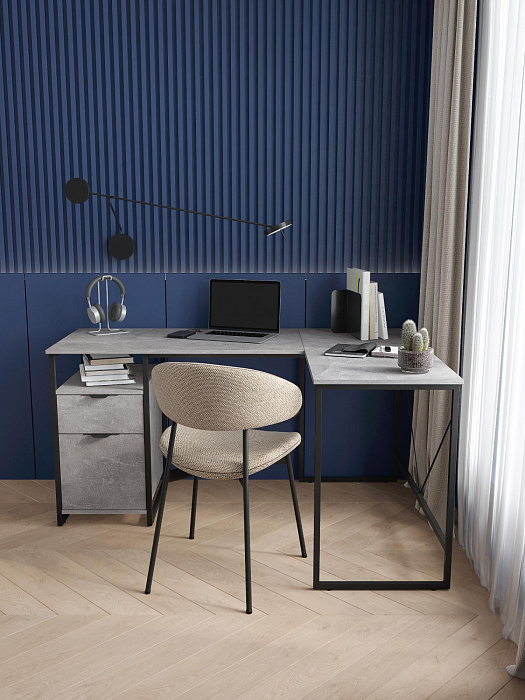 Стол письменный лофт RIDBERG NEVADA (Rock/Black) купить в интернет-магазине icover