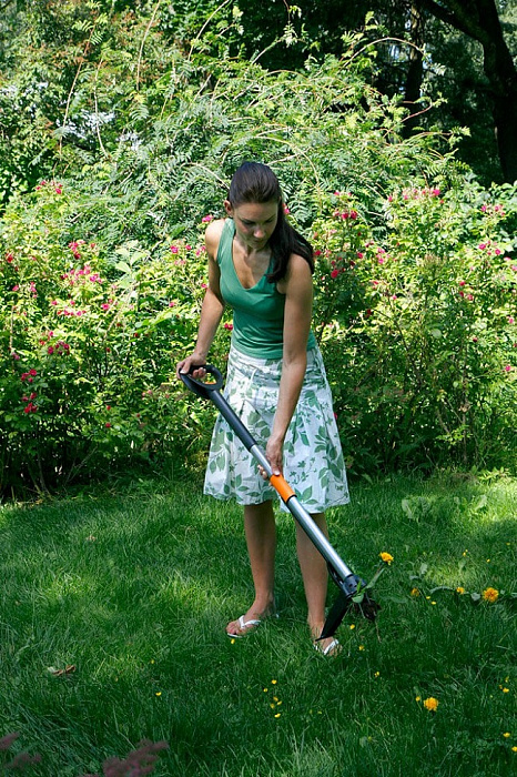 Fiskars W82 (139920) - телескопические грабли для удаления сорняков, 100-119 см купить в интернет-магазине icover