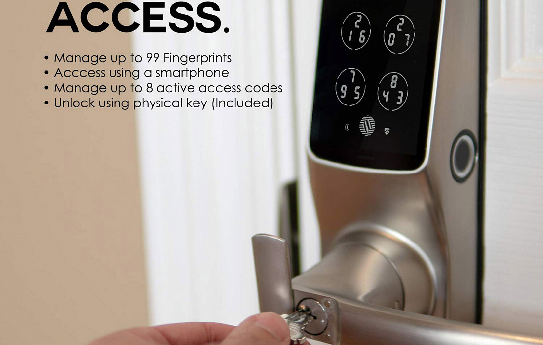 Умный дверной замок Lockly Secure Pro Latch Edition PGD728FSNLE (Satin Nickel) купить в интернет-магазине icover