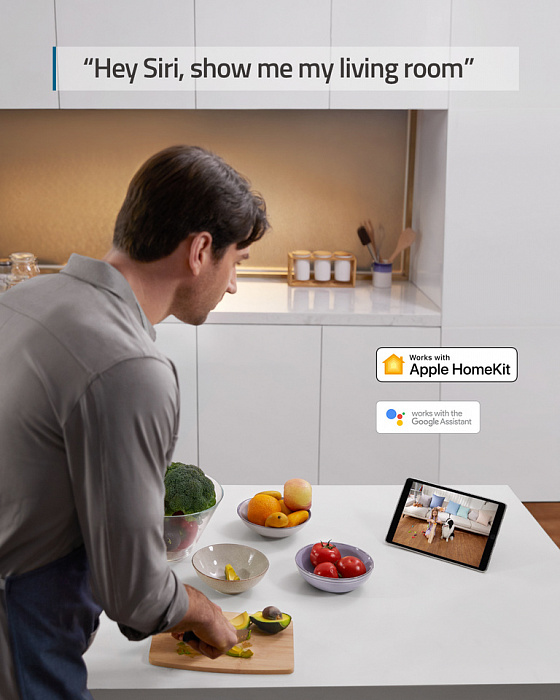 IP-камера Anker eufy Indoor Cam 2K Pan & Tilt T8410322 (White) купить в интернет-магазине icover
